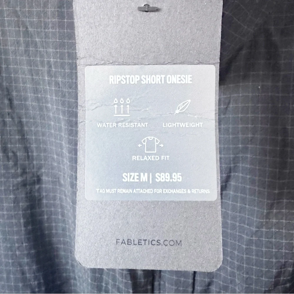 Fabletics Ripstop Short Onesie in Black - Picture 6 of 12